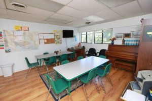 Classroom rentals available for language classes and Piano